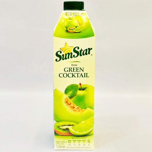 نوشیدنی مخلوط میوه های سبز سان استار حجم 1 لیتر | فروشگاه مورچه