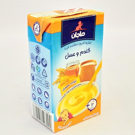 مکمل غذا کودک 135 گرم  گندم باعسل و شیر تتراپک  ماجان | فروشگاه مورچه