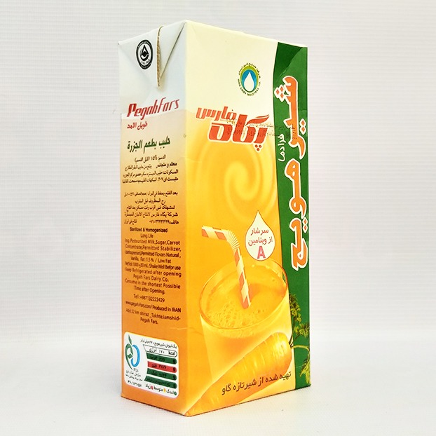 شیر هویج استریل پاکتی کامبی بلاک 1 لیتر پگاه | فروشگاه مورچه