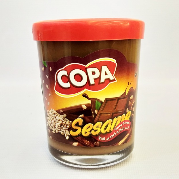 شکلات صبحانه 250گرم  کنجد لیوان شیشه کوپا | مورچه|فروشگاه مورچه