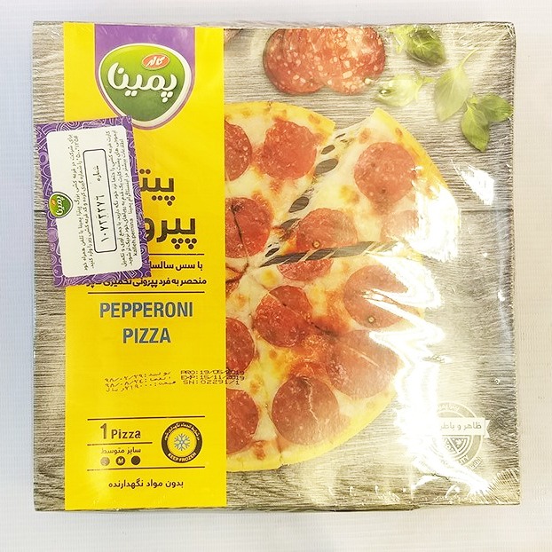 پیتزا  پپرونى  تخمیری  290 گرمى پمینا | فروشگاه مورچه