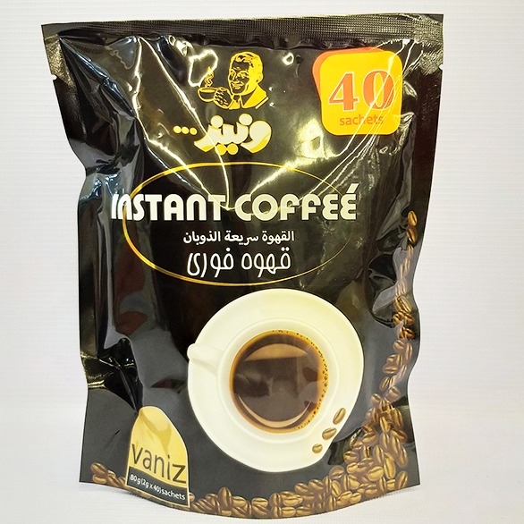 قهوه فوری  ونیز مدل بلک VIZ002  بسته  40 عددی | فروشگاه مورچه