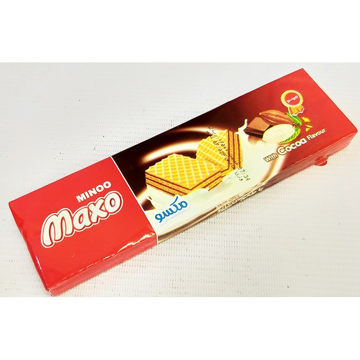 ویفر مانژ کاکائو 50 گرم 2 لایه متالایز  ماکسو مینو | فروشگاه مورچه