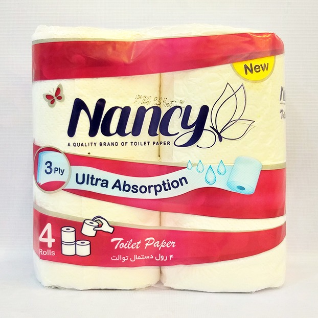 دستمال توالت  4 قلو  3 لایه نانسی | مورچه|فروشگاه مورچه