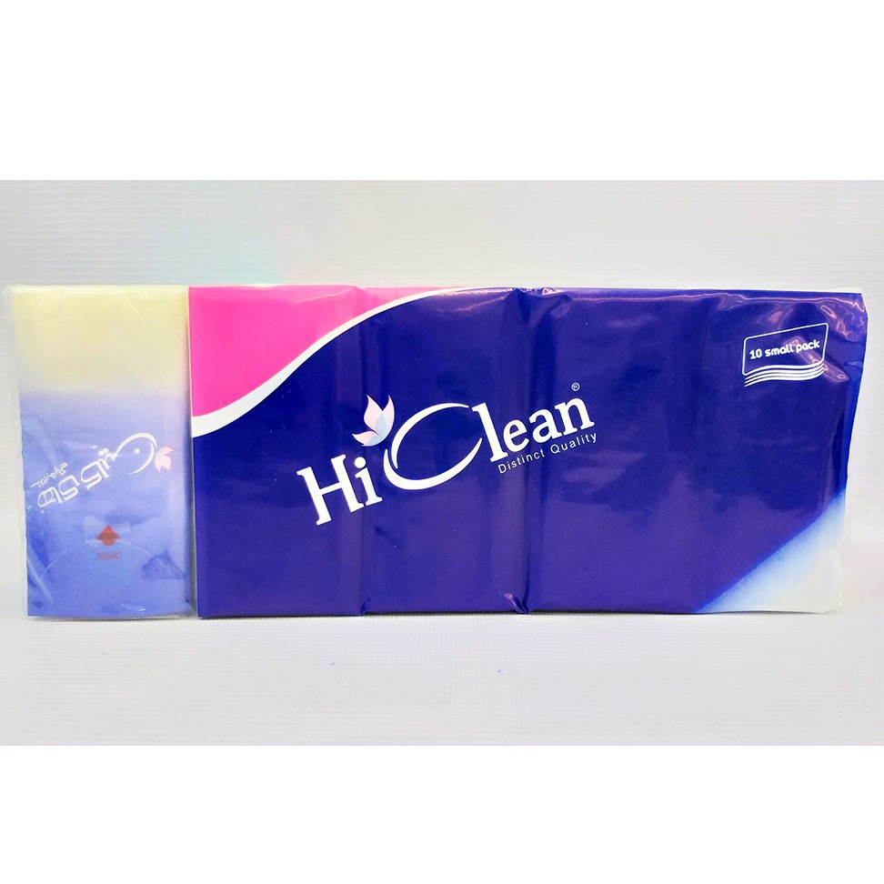 دستمال کاغذی جیبی 10عددی  HI CLEAN | فروشگاه مورچه