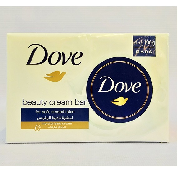 صابون داو سفید مدل Beauty Cream بسته 4 عددی | فروشگاه مورچه