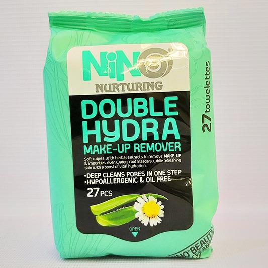 دستمال مرطوب آرایشی  نینو مدل Double Hydra بسته 27 عددی | فروشگاه مورچه