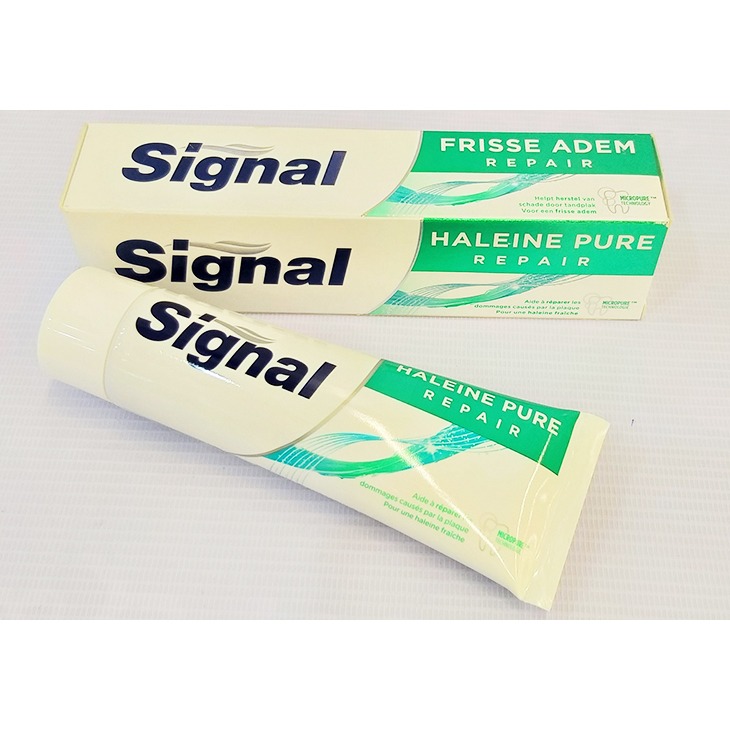 خمیر دندان سیگنال سری Repair  طراوت بخش مدل Haleine Pure حجم 75 میلی لیتر | مورچه|فروشگاه مورچه