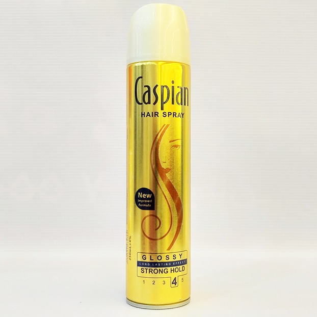 اسپری براق کننده مو Caspian مدل Hair Spray Glossy حجم 250 میلی لیتر | فروشگاه مورچه