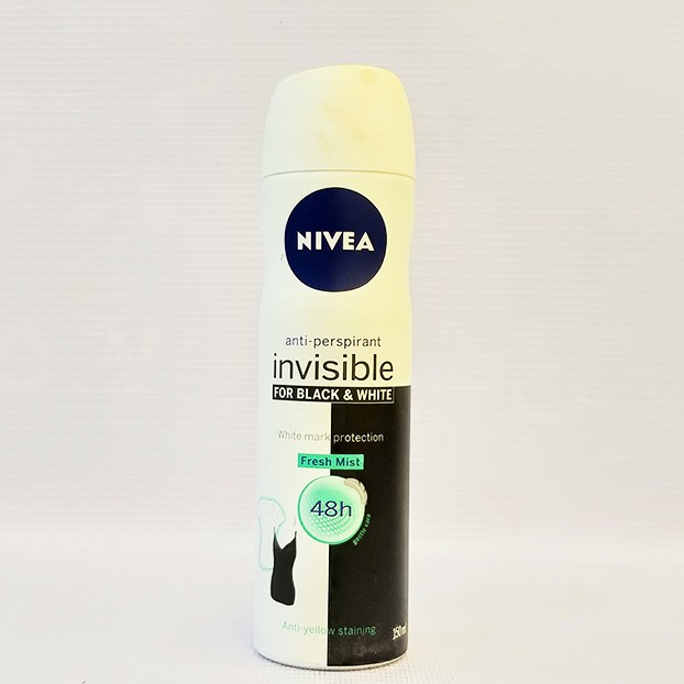 اسپری ضد تعریق زنانه نیوا  مدل Invisible Black And White Fresh Mist حجم 150 میلی لیتر | مورچه|فروشگاه مورچه