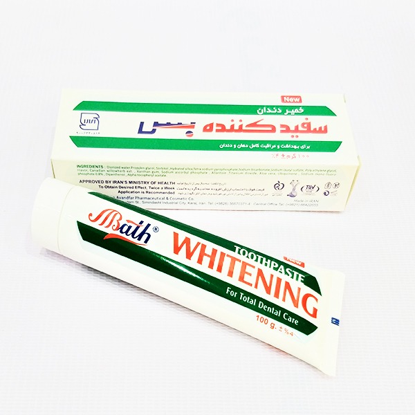 خمیر دندان بس مدل سفید کننده Whitening حجم 100 میلی لیتر | فروشگاه مورچه