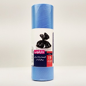 کیسه زباله رولی آبی 16 برگی دارکوب | مورچه|فروشگاه مورچه