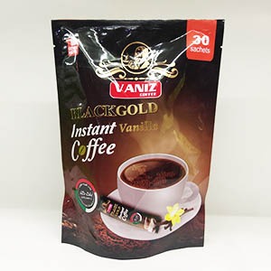 پودر قهوه فوری بلک گلدبا طعم وانیل ۳۰ عددی | فروشگاه مورچه