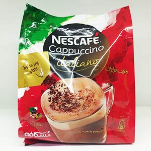 کاپوچینو به همراه پودر مخلوط کاکائو ۲۰ عددی نسکافه | فروشگاه مورچه