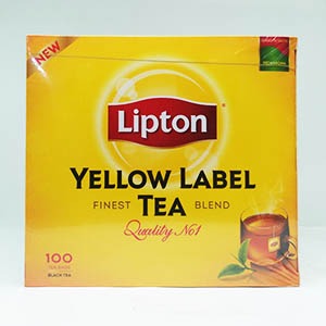 چای کیسه ای زرد نشان ۱۰۰عددی لیپتون | فروشگاه مورچه