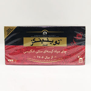 چای سیاه کیسه ای ۲۵ عددی سنتی انگلیسی توینینگز | فروشگاه مورچه