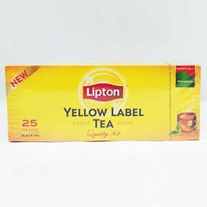 چای سیاه کیسه ای ۲۵ عددی زرد نشان لیپتون | فروشگاه مورچه