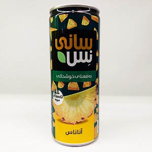 نوشیدنی آناناس با تکه های میوه سانی نس حجم ۲۴۰‌میلی لیتر | فروشگاه مورچه