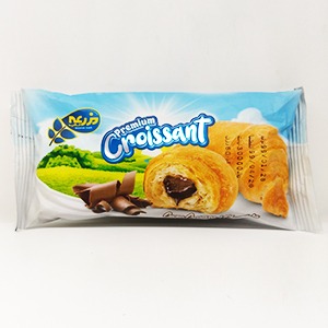 شیرینی لایه ای بامغزی کرم کاکائو کروسان مزرعه وزن ۶۰‌گرم | فروشگاه مورچه