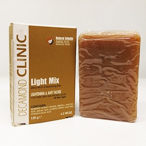 صابون روشن کننده دکاموند کلینیک مناسب پوست تیره و لک دار وزن ۱۲۰ گرم | فروشگاه مورچه