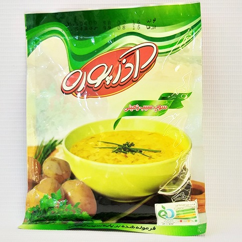 پودر سوپ سیب زمینی  فویلOPP بسته80 گرمی آذرپوره | مورچه|فروشگاه مورچه