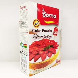 پودر کیک باطعم توت فرنگی درنا وزن ۴۰۰‌گرم | فروشگاه مورچه