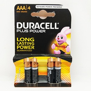 باطری نیم قلمی دوراسل مدل pluss power  بسته ۴ عددی | فروشگاه مورچه