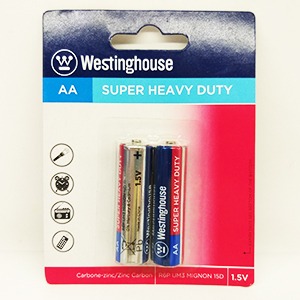 باطری ۲A قلمی وستینگ هوس  مدل super heavy duty بسته ۲ عددی | فروشگاه مورچه
