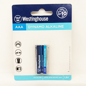 باطری نیم قلمی  ۳A وستینگ هوس مدل DYNAMO ALKALINE بسته ۲ عددی | مورچه|فروشگاه مورچه