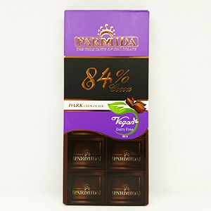 شکلات تلخ 84% پارمیدا وزن ۸۰ گرم | فروشگاه مورچه