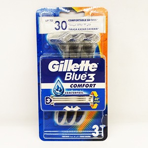 خودتراش ۳ تیغه ژیلت‌ مدل BLUE 3 بسته ۳ عددی | فروشگاه مورچه