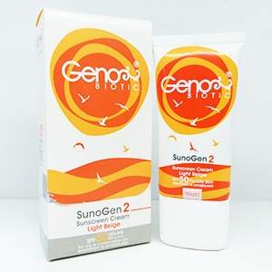 کرم ضد آفتاب ژنوبایوتیک مدل Sunogen2 مقدار 50 گرم | فروشگاه مورچه