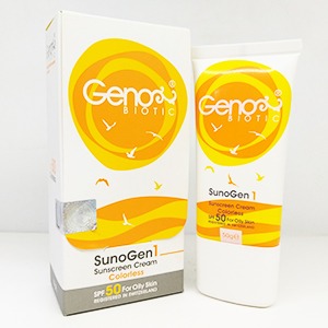 کرم ضد آفتاب رنگی ژنوبایوتیک مدل Sunogen1 حجم 50 میلی لیتر | فروشگاه مورچه