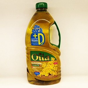 روغن کانولا اویلا غنی شده با ویتامین D3  وزن ۱۸۰۰ گرم | فروشگاه مورچه