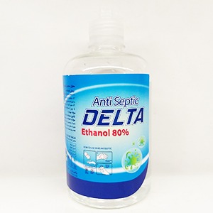 محلول ضدعفونی کننده دلتا اتانول ۸۰ % وزن ۵۰۰‌گرم | فروشگاه مورچه