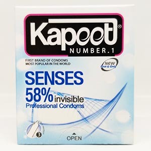 کاندوم ۵۸% شفاف کاپوت بسته ۳ عددی | فروشگاه مورچه