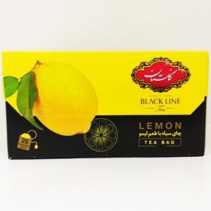 چای سیاه کیسه ای با طعم لیمو گلستان وزن ۵۰ گرم بسته ۲۵ عددی | فروشگاه مورچه
