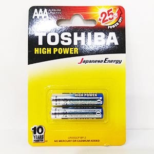 باطری نیم قلمی توشیبا مدل hight power بسته ۲ عددی | فروشگاه مورچه