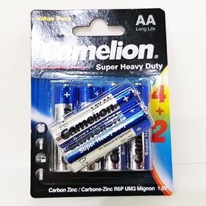 باطری قلمی کملیون مدل SUPER Heavy duty بسته ۶ عددی | فروشگاه مورچه