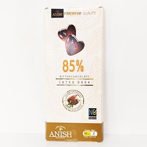 شکلات تلخ ۸۵%آنیش وزن ۸۰‌گرم | فروشگاه مورچه