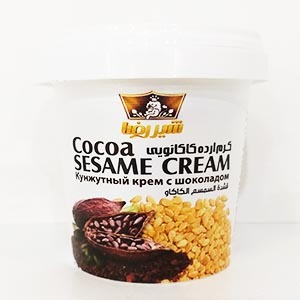 کرم ارده کاکائویی شیر رضا وزن ۱۸۵ گرم | فروشگاه مورچه