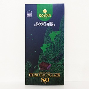 شکلات تلخ ۸۰% روزبین استار وزن ۱۰۰‌گرم | فروشگاه مورچه