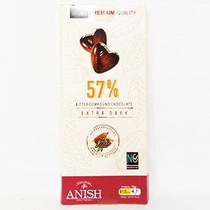 شکلات تلخ  ۵۷% آنیش وزن ۸۰ گرم | فروشگاه مورچه