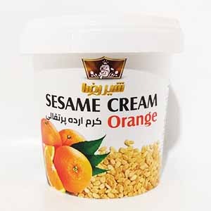 کرم ارده پرتقالی شیر رضا وزن200گرم | فروشگاه مورچه