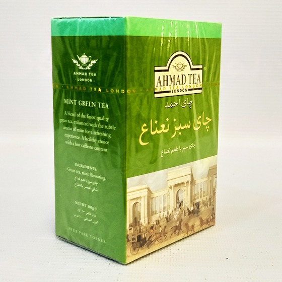 چای سبزلیفى نعناع 100گرم جعبه چای احمدتهران | فروشگاه مورچه