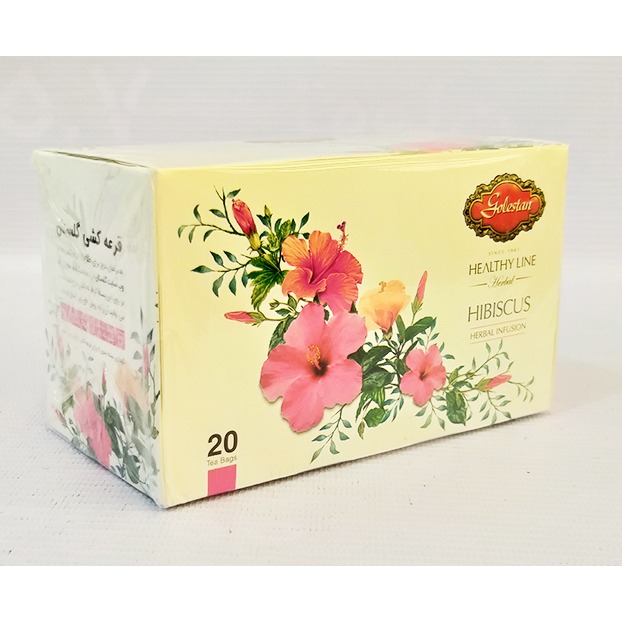 دم نوش گیاهى چای ترش جعبه  20عددی گلستان | فروشگاه مورچه