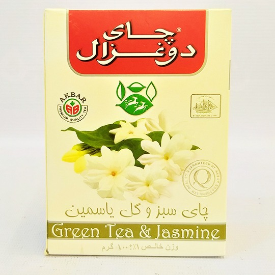 چای سبز با یاسمین خالص خارجى 100گرم دوغزال | فروشگاه مورچه