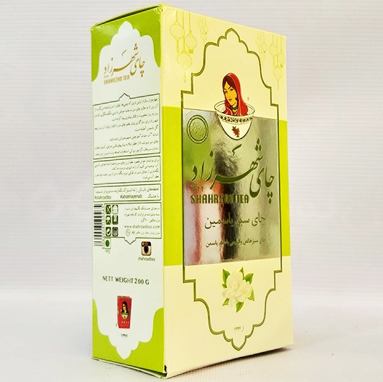 چای سبزیاسمن 200گرم جعبه شهرزاد | فروشگاه مورچه