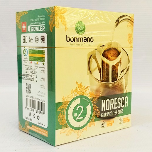 پودر قهوه نورسکا سبز 6 ساشه ای 60 گرم بن مانو | مورچه|فروشگاه مورچه