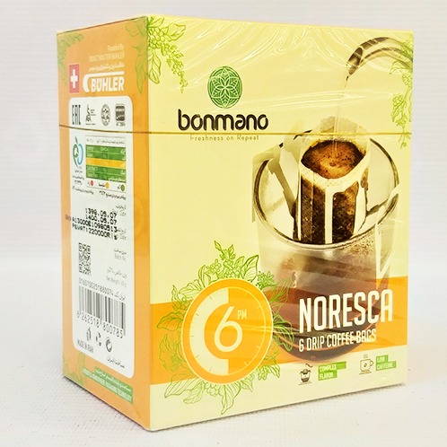 پودر قهوه نورسکا زرد 6 ساشه ای 60 گرم بن مانو | مورچه|فروشگاه مورچه